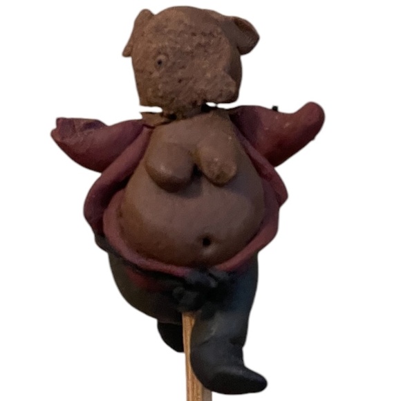 Vintage Handmade Mid-Century Clay Pottery Cocktail Appetizer Picks, Set Of 7 - Picture 14 of 15